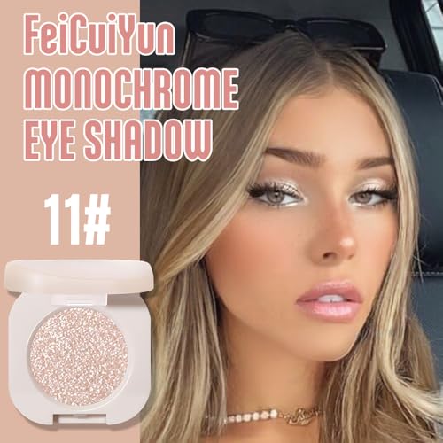 FeiCuiYun Glitter Eyeshadow Palette - 11 Pigmented Colors