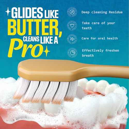 Extra Soft Toothbrush for Sensitive TeethWith £¬10000 Bristles Nano Toothbrush Soft Bristles for Sensitive & Receding Gums, Perfect for Whiter Teeth, 6 Pack