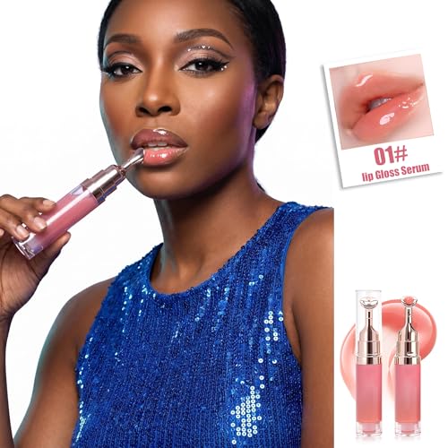 Baby Pink Peptide Lip Serum & Plumping Gloss with Cooling Applicator