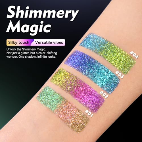 Multichrome Eyeshadow Palette | Waterproof Glitter Shimmer