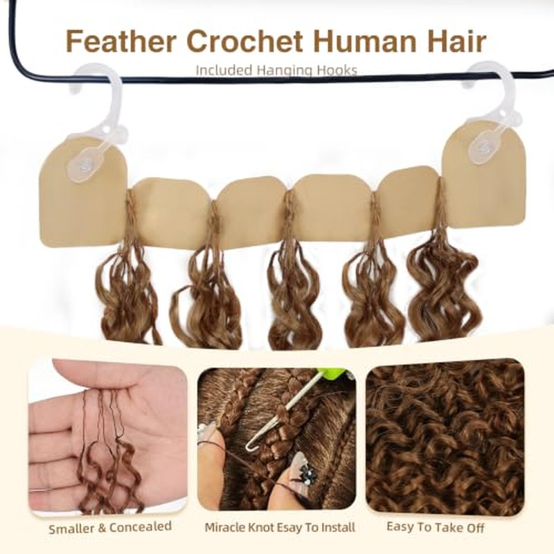 14 Inch Water Wave Human Crochet Hair for Black Women - 120g