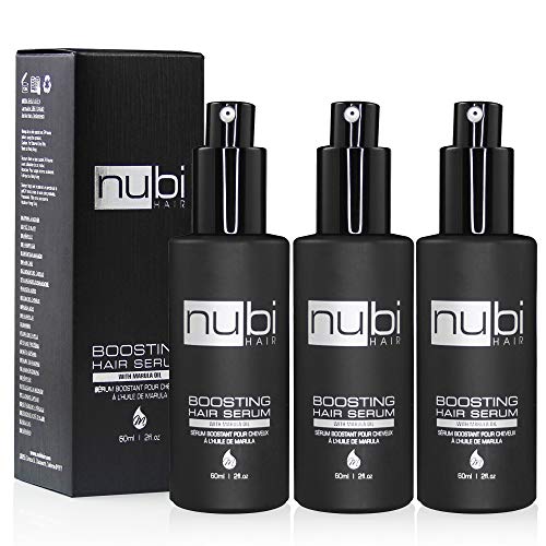 Nubi Hair Silky Smooth Serum with Marula Oil & Aloe Vera - 3 Pack