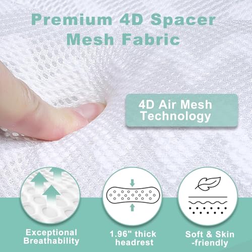 Bath Pillow with Suction Cups - Neck & Back Support