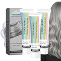 Fosoundpro Permanent Silver Hair Dye - 2-in-1 Nourishing Formula for Light Hair