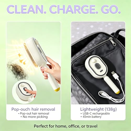 Zyntexa Electric Steam Brush - Cordless Detangling Hair Comb