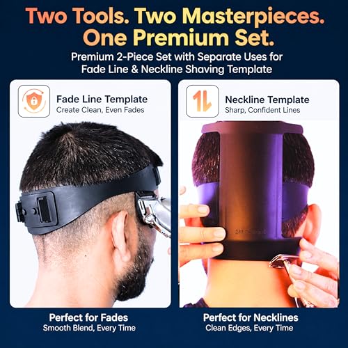 247 Groomed Self Haircut Kit for Men with Neckline & Fade Guide