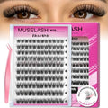 Self Adhesive Lash Clusters Kit - 120pcs Pre Glued Eyelash Extensions