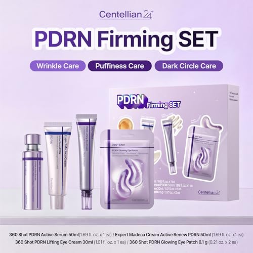 CENTELLIAN 24 PDRN Face & Eye Skincare Set - 4pcs Hydrating Creams & Patches