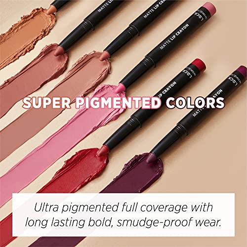 L.O.C.K. MATTE LIP CRAYON 05 COOL RED Long Lasting Velvet Soft Matte lipstick VEGAN & CRUELTY FREE