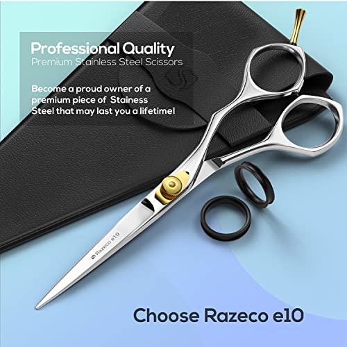 Suvorna 6" hair scissors professional - hair cutting scissors professional - professional hair scissors - hair shears professional - barber scissors professional - hair shears for women, men, & kids.