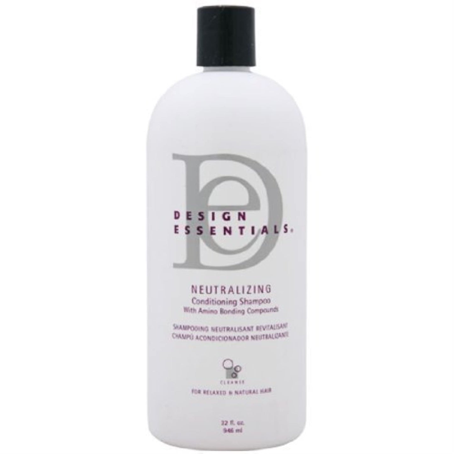 Design Essentials Milk & Honey Neutralizing Conditioning Shampoo – Professional Neutralizing Shampoo with Color Indicator for Relaxed Hair, 32 fl oz