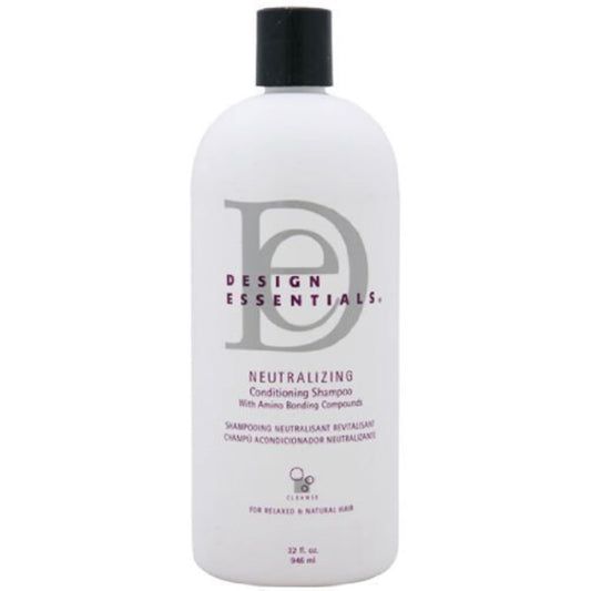 Design Essentials Milk & Honey Neutralizing Conditioning Shampoo – Professional Neutralizing Shampoo with Color Indicator for Relaxed Hair, 32 fl oz