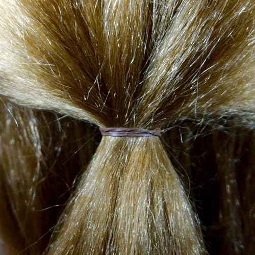 Amelia Beauty | 1000, 1/2", Brown Rubber Hair Ties | US Made Rubber Bands | Ideal for Ponytails, Braids & Beards | Strong All Day Hold