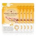 Honey & Milk Exfoliating Hand Peeling Mask Gloves for Dry Skin - 5 Pack
