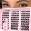 Goddvenus B-plush Lash Clusters Kit — Natural D-Curl False Eyelashes, 162 pcs with Bond & Seal