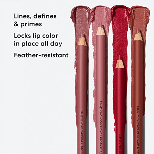 bareMinerals Mineralist Lasting Lip Liner, Creamy Pigmented Lip Pencil Liner, Natural Ingredients, All-Day Wear, Vegan