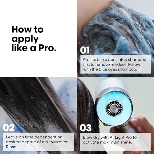 L'Or?al Professionnel Paris Vitamino Color Spectrum Blue Shampoo - Neutralizes Orange Tones, Enhances Shine & Vibrancy, Maintains Day 1 Hair Color, Hydrates & Strengthens Light Brown Hair