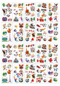 Soccer Temporary Tattoos 20 Sheets - Waterproof Sports Stickers