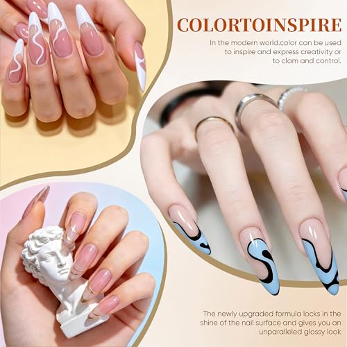 YALSYNY 25-Color Gel Nail Polish Kit with UV LED Lamp - Easy Home Manicure