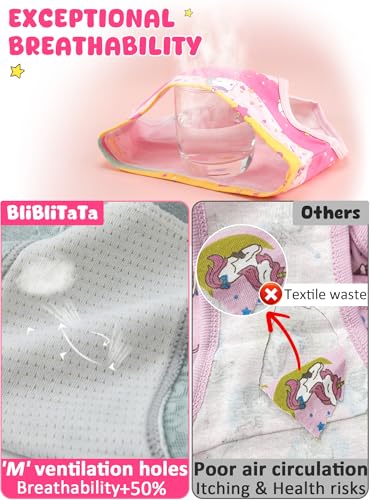 Girls' Soft Cotton Tagless Panties 8-Pack