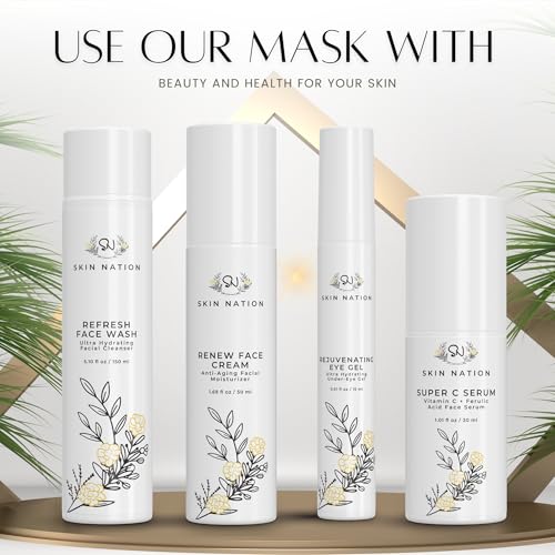 Skin Nation Magic Masque, Hydrating Night Mask with Hyaluronic Acid & Botanicals, Plant-Based Overnight Mask for Dry Skin, Smooth Texture & Radiant Glow, 1.69 fl oz