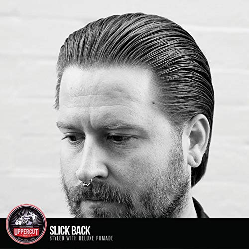 Uppercut Deluxe Pomade for Men – Strong Hold, High Shine, Water-Based