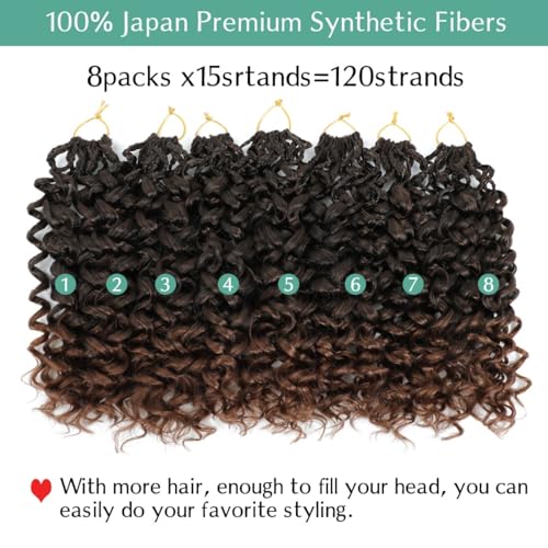 Gogo Curl Crochet Hair 14 Inch 8 Packs Pre-Looped Synthetic