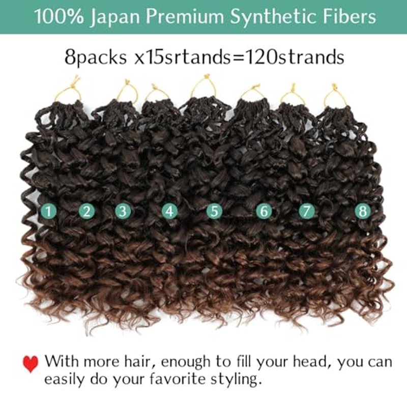 Gogo Curl Crochet Hair 14 Inch 8 Packs Pre-Looped Synthetic