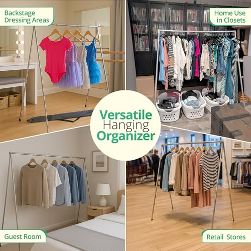 FOL-D-RAK Portable Folding Garment Rack with Carry Bag