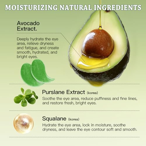 Firstfly 60 Avocado Eye Patches – Dark Circles & Puffiness Mask