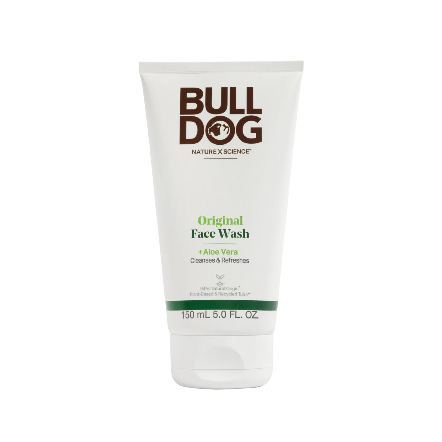 Bulldog Mens Skincare Original Face Scrub 4.2oz and Face Wash/Scrub 5oz Bundle