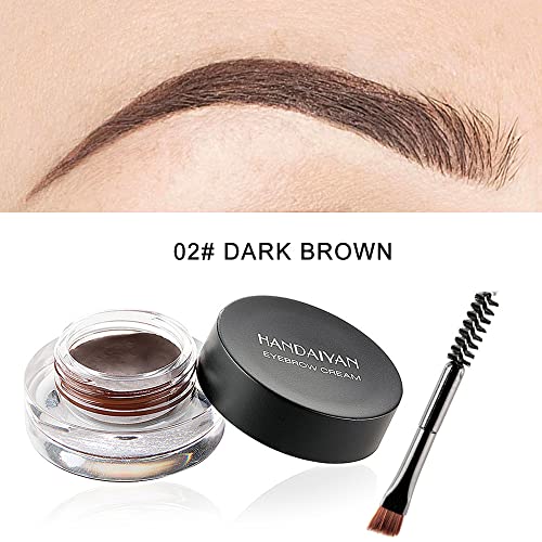 12-Color Eyebrow Pomade Waterproof Long-Lasting Cream Gel