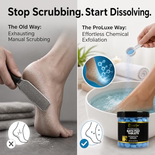 FootSpa Professional Callus Remover Foot Soak - Citric Acid Exfoliant, 42 oz