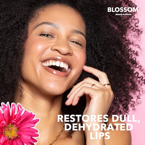 Blossom Lip Gloss & Oil with Olive Oil, Real Flowers, Watermelon