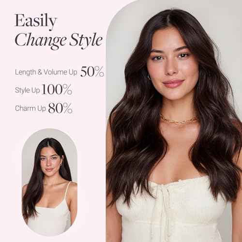 GOO GOO Wire Hair Extensions Human Hair, 16/22 Light Blondewith mix Golden Blonde Highlighted 14inch 75g, Invisible Wire Hair Extensions with Transparent, Seamless Fish Line Hairpiece