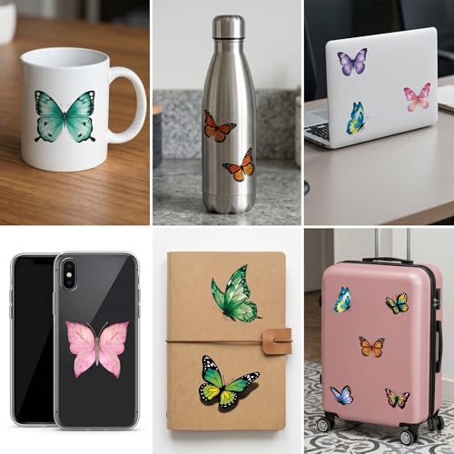 96 PCS Butterfly Flower Temporary Tattoos for Kids
