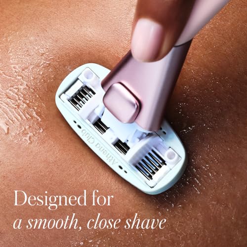 Athena Club Women's Rose 5-Blade Razor Kit with 5 Refill Blades – Gentle & Moisturizing