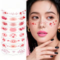 Valentine's Day Face Tattoo Stickers, 8 Sheets Waterproof Temporary Freckles