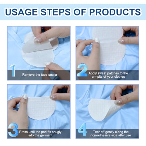 Armpit Sweat Pads - Disposable, Hypoallergenic Underarm Protection