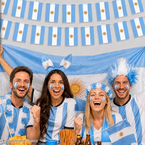 Large 3x5 ft Argentine National Flag - Fade Resistant with Grommets