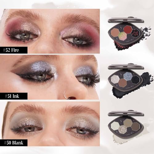 GIRLCULT 4-Color Eyeshadow Palette - Matte & Glitter Quad