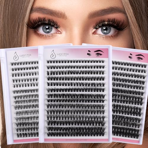 DIY Eyelash Extensions Kit 280pcs Clusters 30D 40D 50D 8-16mm