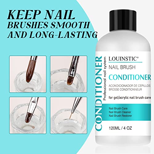 Nail Brush Cleaner and Conditioner | 120ml Gel & Acrylic Brush Cleaner