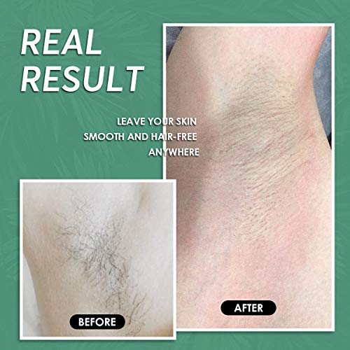 Maxpearl Jasmine Hard Wax Beads 2.5LB for Coarse Hair Removal - Dark Green & Jasmine Scent