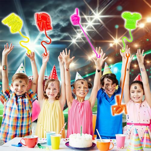 Football Party Favors 48 PCS - Stick Hands & Temporary Tattoos