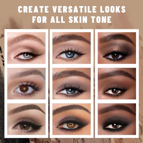 Prism Makeup 40 Colors Neutral and Smokey Palette with 18 Colors Rosy Nudes Light Smokey Eyeshadow Set