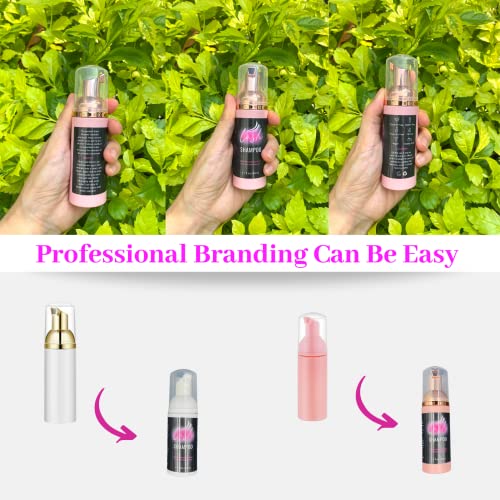 Lash Extension Aftercare Shampoo Labels 50pcs Stickers