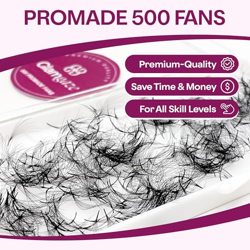 500 Premade Lash Fans | 3D-16D Volume Extensions | Glamgaze