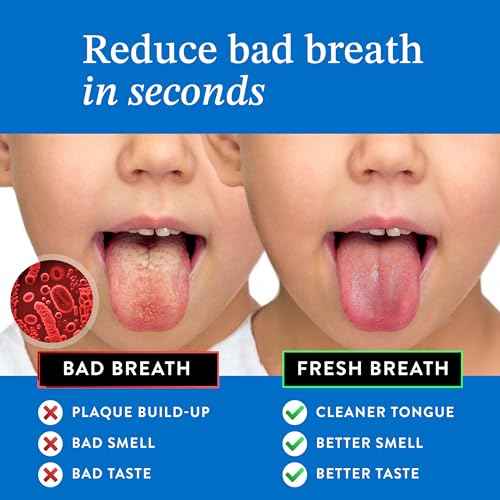 Mouthology Tongue Scraper for Kids (2 Pack), Stainless Steel Tongue Cleaner (Reduce Bad Breath), Metal Tongue Scrubber for Children, Improve Oral Health