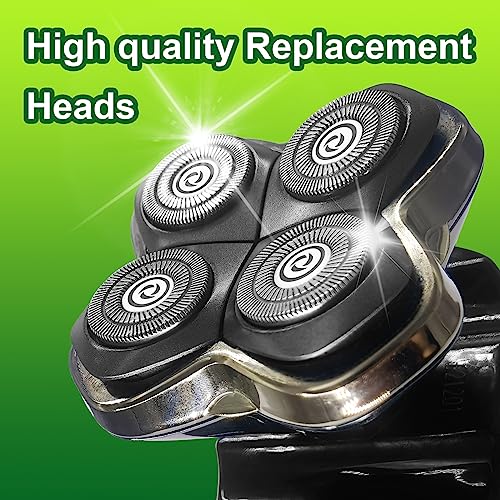 8 Pack Shaver Head Replacement Blade compatible with Sku*l Shaver Pitbull Gold PRO Shaver Replacement Blade 4 Head